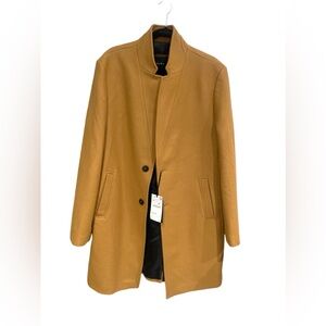 NWT ZARA Men's Brown/Tan Long Coat Size XXL